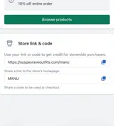 MANU coupon verification screenshot