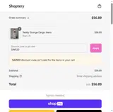 SAVE20 coupon verification screenshot