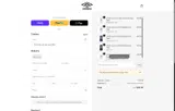 Shop Umbro coupon verification screenshot