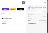 Shop Umbro coupon verification screenshot