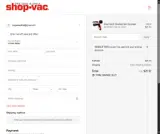Shop-Vac coupon verification screenshot