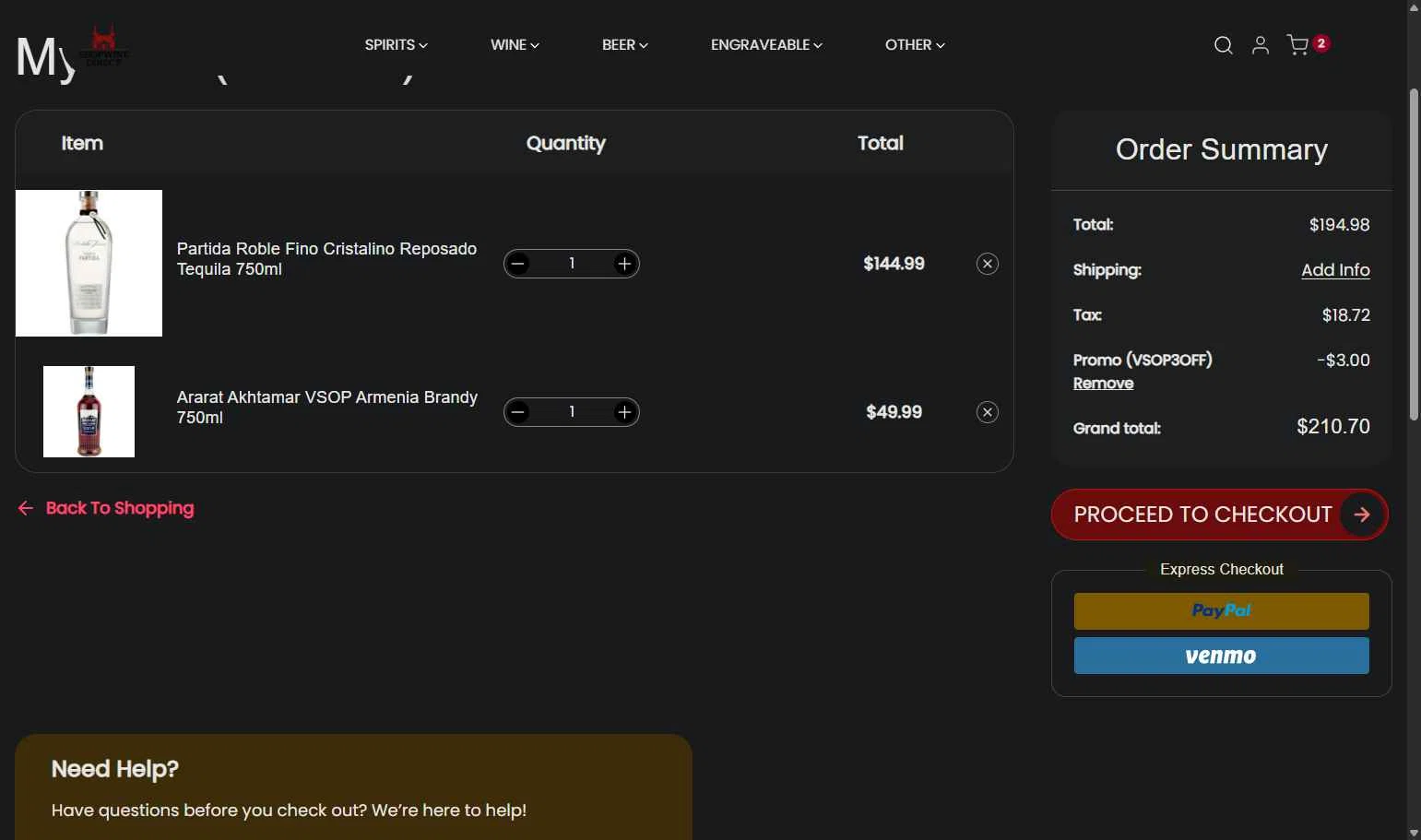 ShopWineDirect checkout page showing ShopWineDirect promo code box | Screenshot taken by SimplyCodes community member on Feb 6, 2026