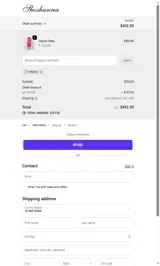 Shoshanna coupon verification screenshot