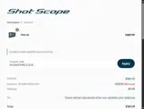 Shot Scope coupon verification screenshot