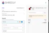 Shredly coupon verification screenshot