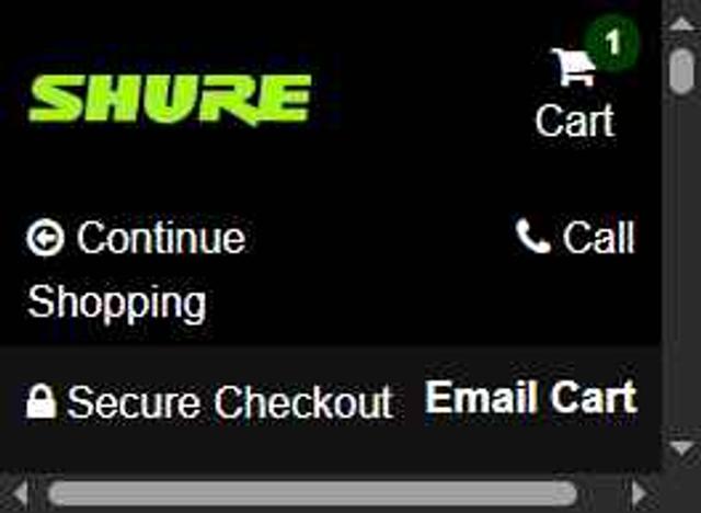 Shure checkout page showing Shure promo code box | Screenshot taken by SimplyCodes community member on Aug 4, 2025