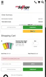3E0825 coupon verification screenshot