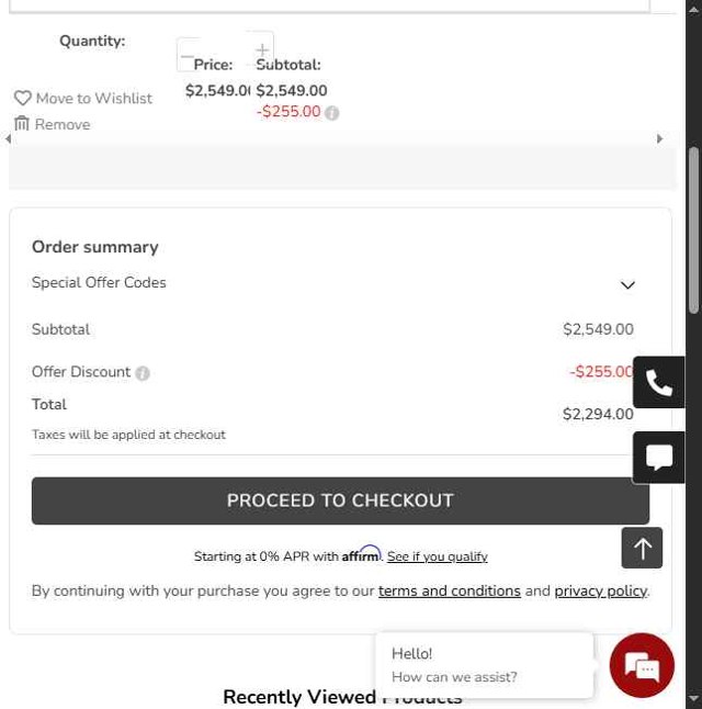 Sierra Living Concepts checkout page showing Sierra Living Concepts promo code box | Screenshot taken by SimplyCodes community member on Aug 1, 2025