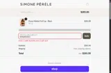 Simone Perele US coupon verification screenshot