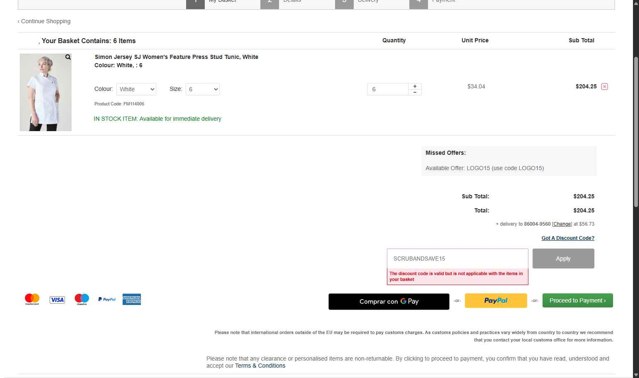 Simon Jersey checkout page showing Simon Jersey discount code box | Screenshot taken by SimplyCodes community member on Jul 7, 2025