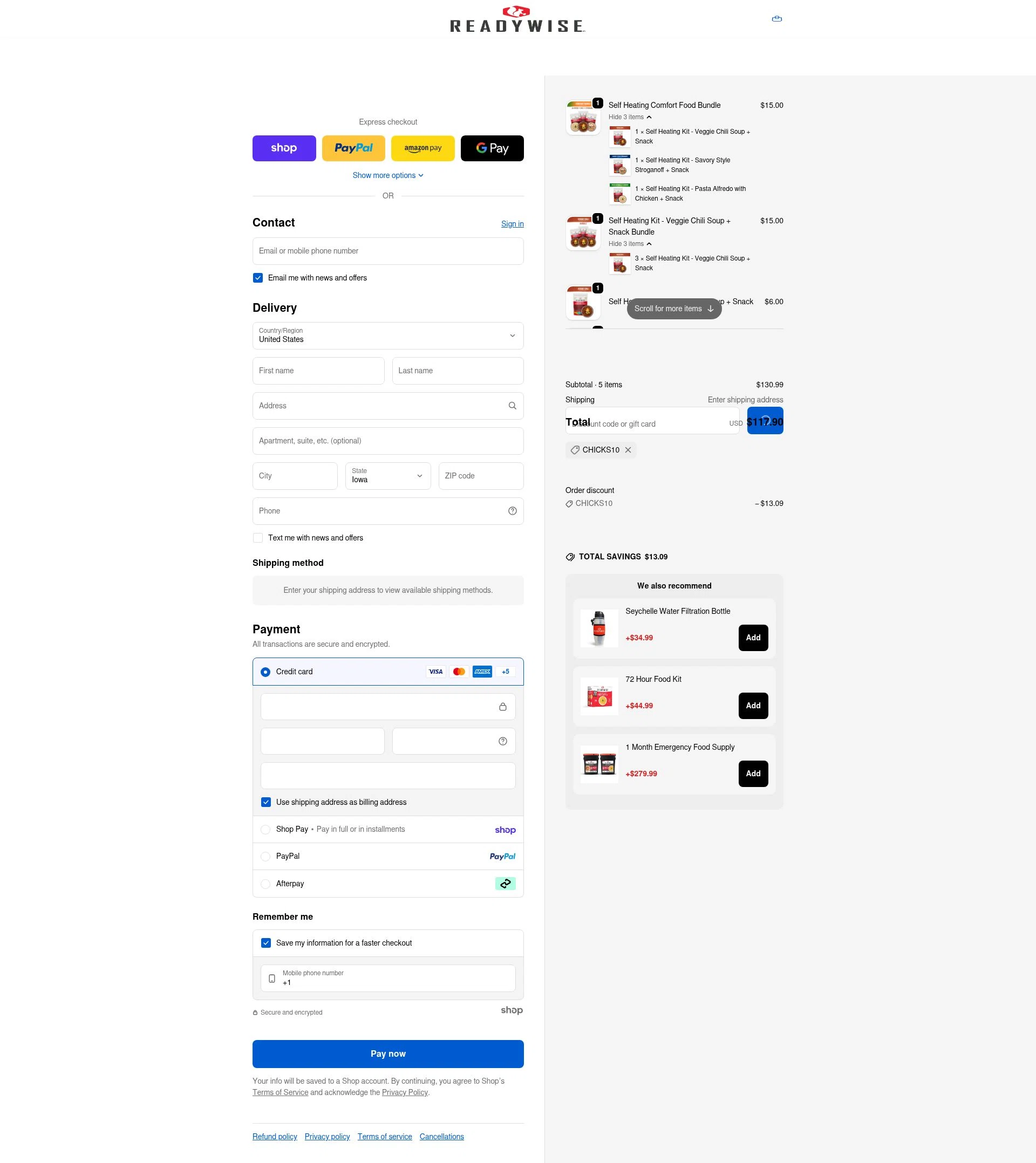 Simple Kitchen Foods checkout page showing Simple Kitchen Foods promo code box | Screenshot taken by SimplyCodes community member on Jan 29, 2026
