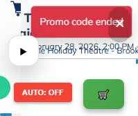 SimpleTix checkout page showing SimpleTix promo code box | Screenshot taken by SimplyCodes community member on Jan 29, 2026