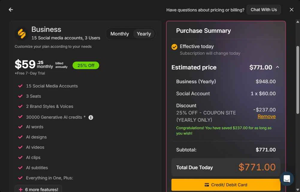 Simplified checkout page showing Simplified coupon code box | Screenshot taken by SimplyCodes community member on Jan 21, 2026