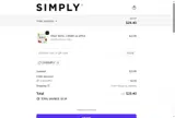 Simply Gum coupon verification screenshot