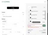 SimplyMary coupon verification screenshot