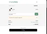 SimplyMary coupon verification screenshot