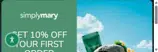 SimplyMary coupon verification screenshot