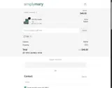 SimplyMary coupon verification screenshot