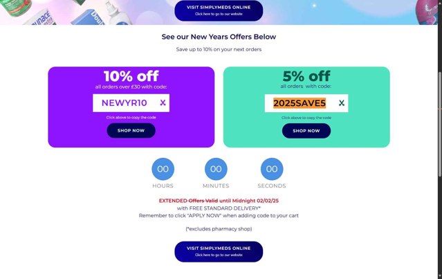 Simply Meds checkout page showing Simply Meds discount code box | Screenshot taken by SimplyCodes community member on Aug 27, 2025