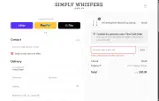 WHISPERS40 coupon verification screenshot