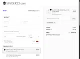 SINGER40 coupon verification screenshot
