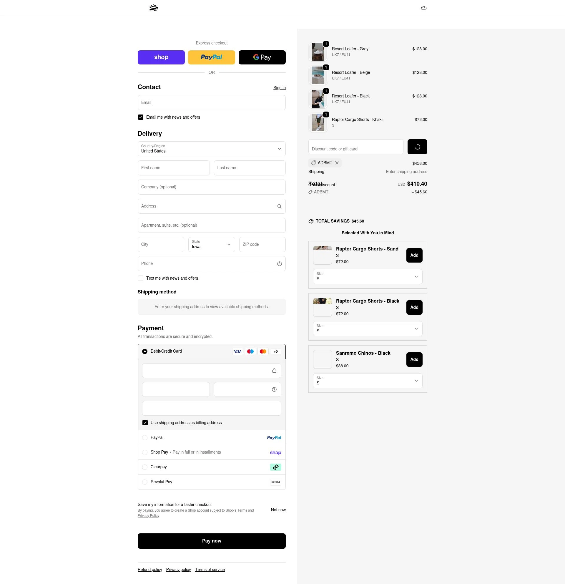 Sinners Attire checkout page showing Sinners Attire promo code box | Screenshot taken by SimplyCodes community member on Feb 18, 2026