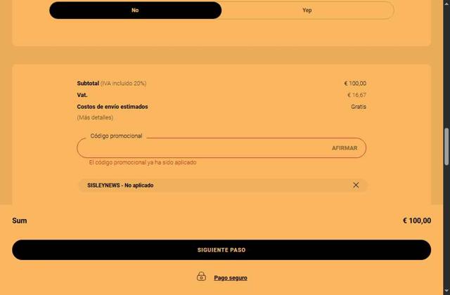 Sisley Paris checkout page showing Sisley Paris promo code box | Screenshot taken by SimplyCodes community member on Sep 12, 2025