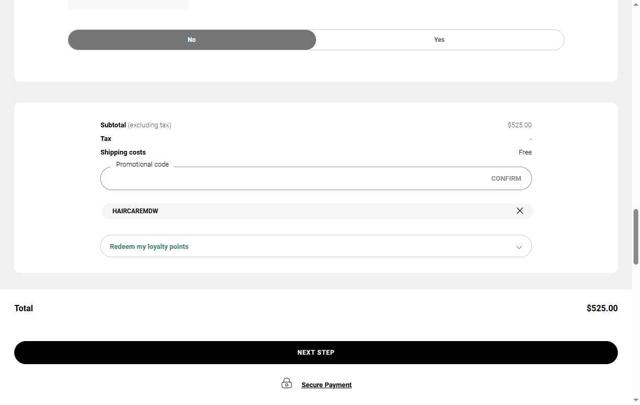 Sisley Paris checkout page showing Sisley Paris promo code box | Screenshot taken by SimplyCodes community member on May 19, 2025