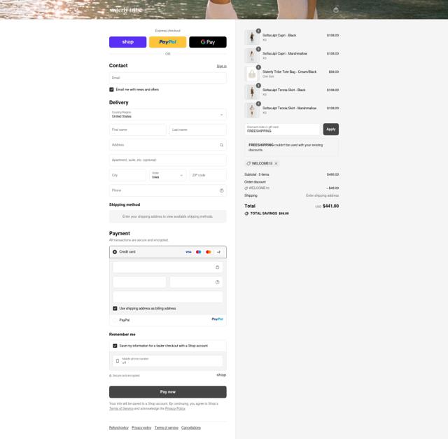 Sisterly Tribe checkout page showing Sisterly Tribe promo code box | Screenshot taken by SimplyCodes community member on Sep 10, 2025