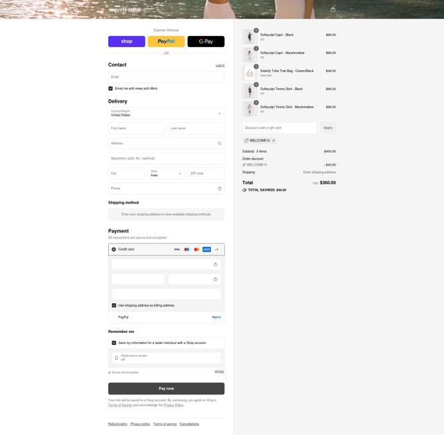 Sisterly Tribe checkout page showing Sisterly Tribe promo code box | Screenshot taken by SimplyCodes community member on Sep 6, 2025