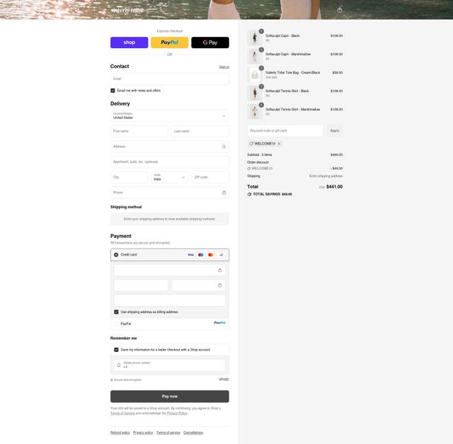 Sisterly Tribe checkout page showing Sisterly Tribe promo code box | Screenshot taken by SimplyCodes community member on Sep 14, 2025