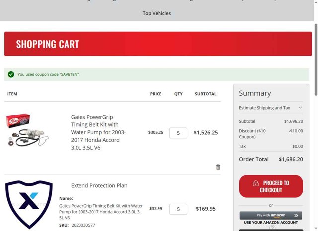 Sixity Auto checkout page showing Sixity Auto promo code box | Screenshot taken by SimplyCodes community member on Jul 18, 2025