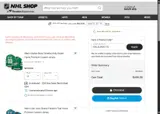 San Jose Sharks Shop coupon verification screenshot