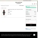 Skagen coupon verification screenshot
