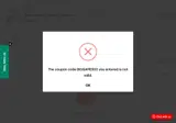 BIGGAME500 coupon verification screenshot