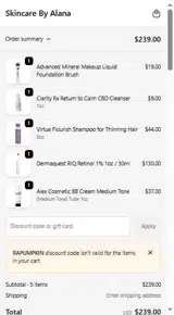 RAPUMPKIN coupon verification screenshot