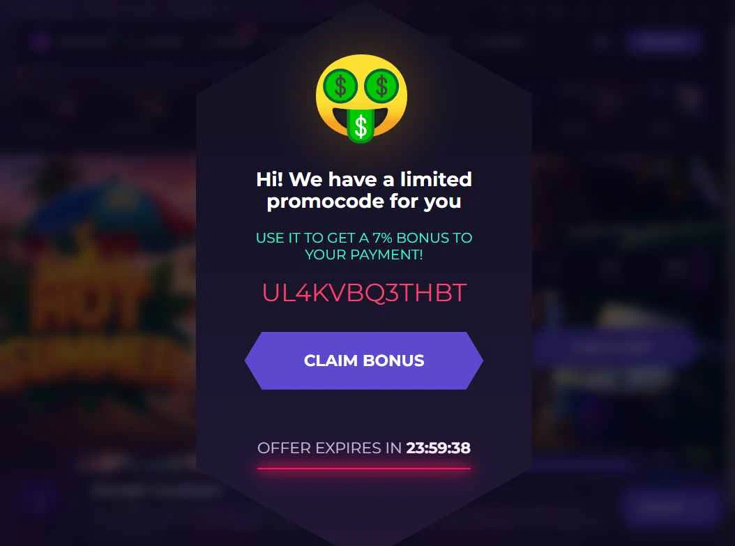Verification screenshot for 7% Off Bonus to Your Payment at Skin. Club at Skin.Club — 9mo ago