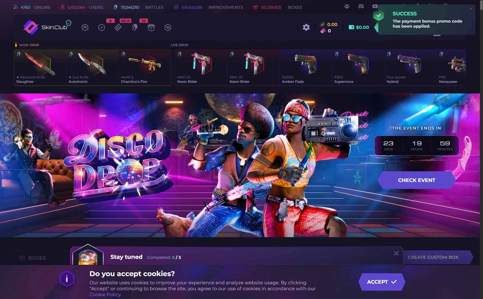 Skin.Club checkout page showing Skin.Club promo code box | Screenshot taken by SimplyCodes community member on Aug 30, 2025