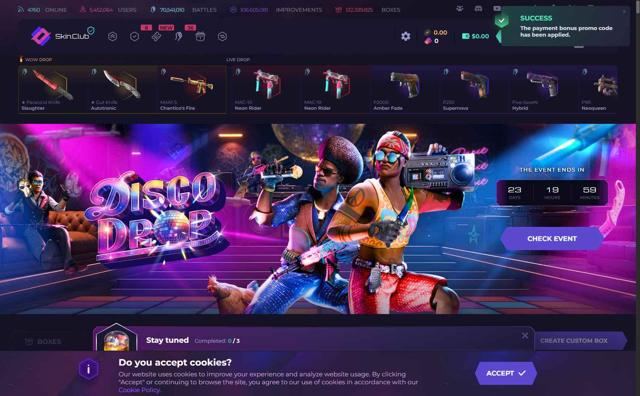 Skin.Club checkout page showing Skin.Club promo code box | Screenshot taken by SimplyCodes community member on Aug 30, 2025