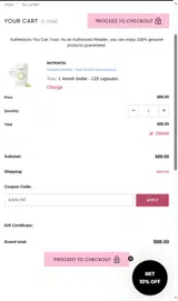 EARLYBF coupon verification screenshot