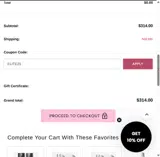 ELITE25 coupon verification screenshot