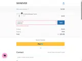 SKIN EVER coupon verification screenshot