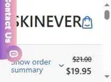 SKIN EVER coupon verification screenshot