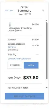 I2T0XTT15I2 coupon verification screenshot