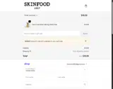 SkinFood coupon verification screenshot