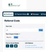 Skinny Up coupon verification screenshot