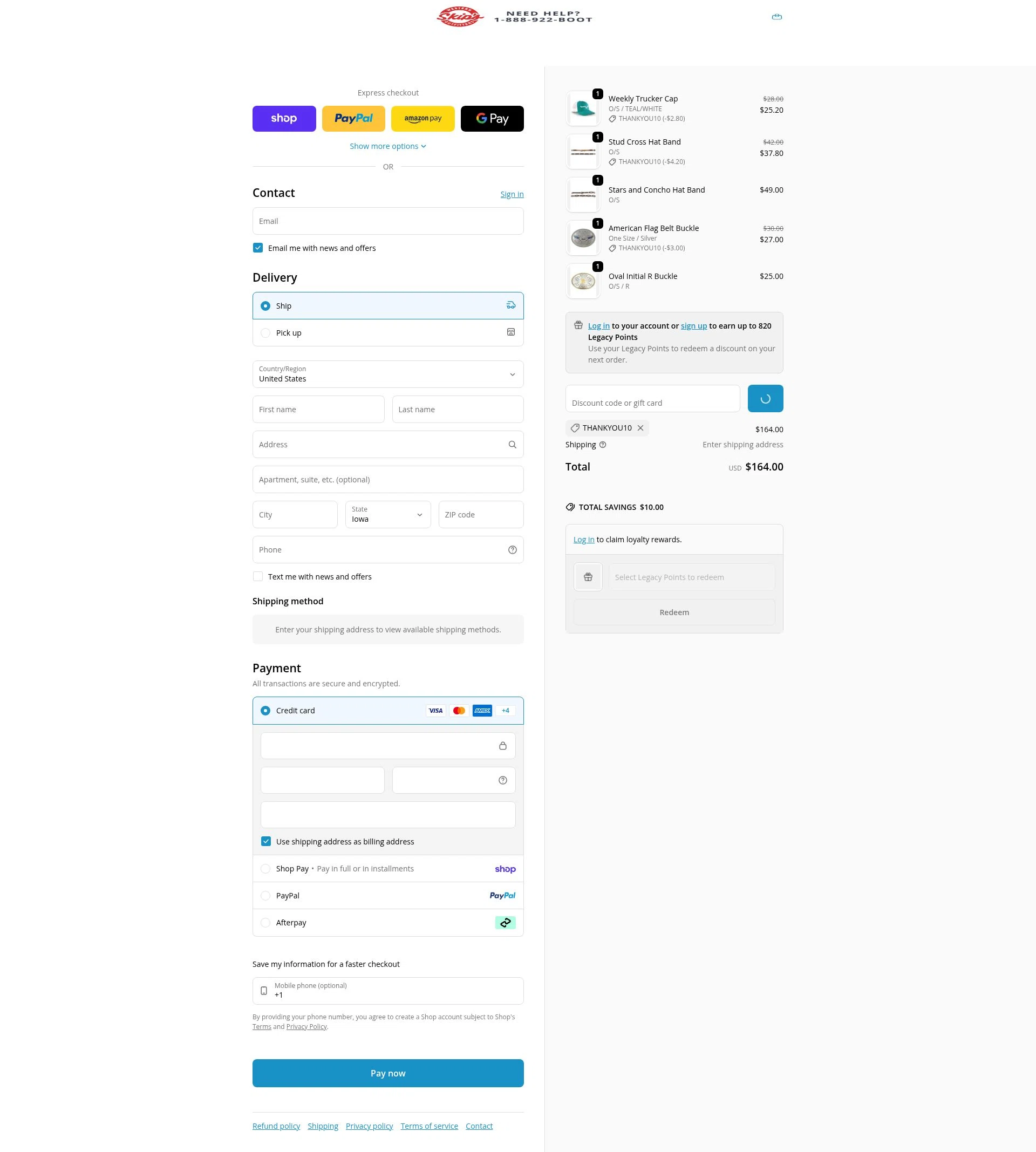 Skips Boots checkout page showing Skips Boots discount code box | Screenshot taken by SimplyCodes community member on Feb 19, 2026