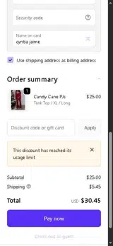 Sky Dolls coupon verification screenshot