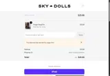 Sky Dolls coupon verification screenshot
