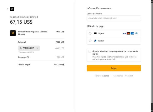 Skylum checkout page showing Skylum promo code box | Screenshot taken by SimplyCodes community member on Aug 19, 2025